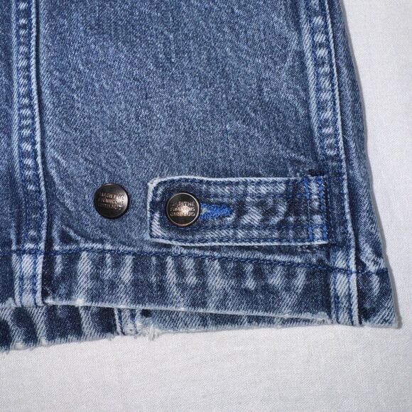 Marithe Francois Girbaud Denim Vest Mens XL Faded Street Grunge Hip Hop,‎ Y2K - Picture 8 of 15